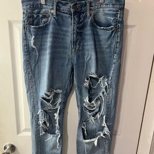 American Eagle Men Distressed Dad Jeans